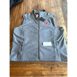 Tampa Bay Buccaneers Softshell Vest Men 2XL Charcoal Gray Dunbrooke NFL Football